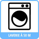 Laverie à 50 m